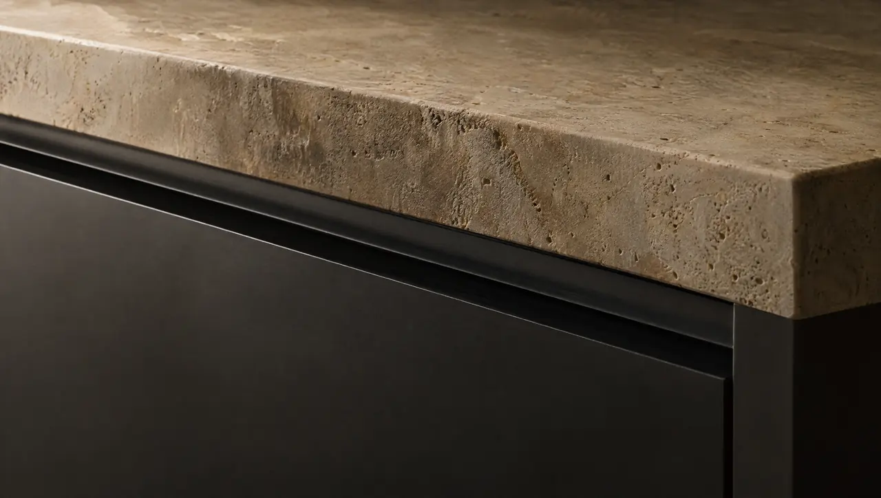 Concept visualization: Charcoal & Limestone, cabinetry